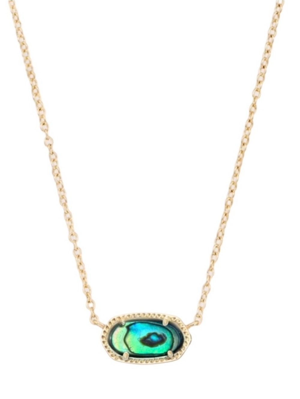 KENDRA SCOTT • Gold Elisa Abalone Necklace